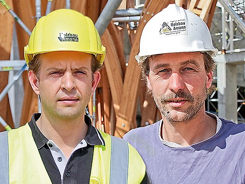 Peter Amann, Managing Director/Installation Supervisor and Tobias Doebele, Site Manager