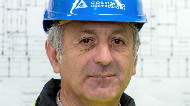 Portait of Gianluca Arconi, Site Manager at Colombo Costruzioni S.p.A.