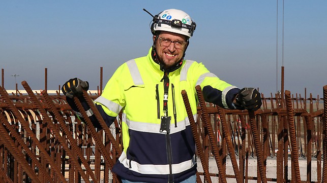 Johan Berglund, Supervisor for Concrete Works, Skanska