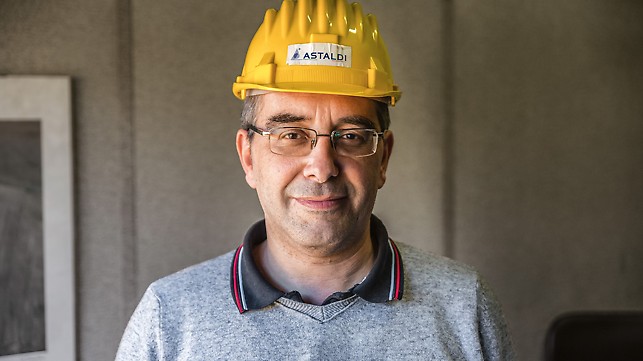 Portret - inženjer Roberto Giovannini, šef gradilišta, kompanija Astaldi S.p.a. 
