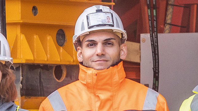 Portrait of Francesco Jusufi, Site Manager, ICM construction GmbH, Vienna, Austria