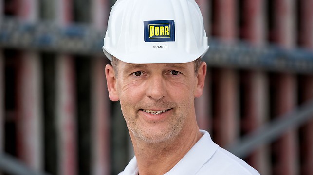 Slika Pirmina Kramera, voditelja gradnje tvrtke PORR Deutschland GmbH, München
