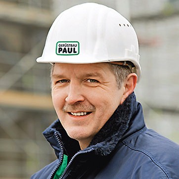 Porträt von Karl-Heinz Metzger, Projektleiter von Gerüstbau Paul GmbH, Frankfurt a. M.