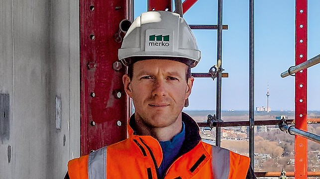 Porträt von Laivo Palla, Projektleiter Betonbau, MERKO Ehitus Eesti AS