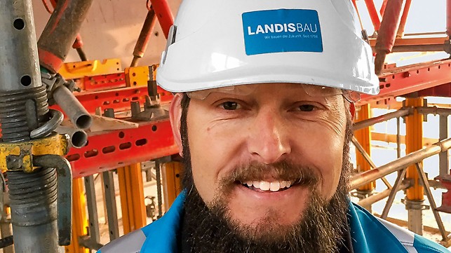 Porträt von Stefan Fleischli, Bauführer Hochbau bei Landis Bau AG