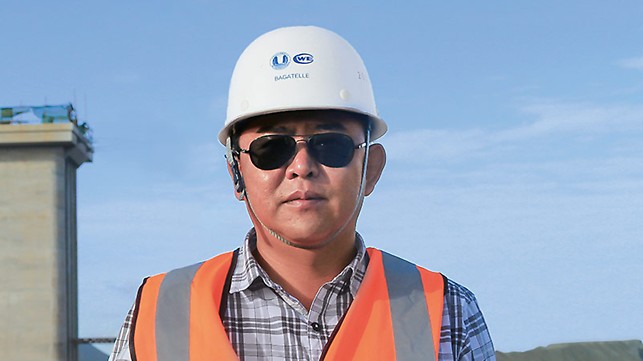 Portret Wang Peng, menadžer projekta, CWE China International Water & Electric Corp.