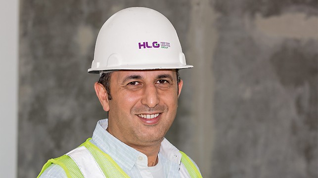 Portät von Hayder Awni, Projektleiter, Al Habtoor Leighton Group (HLG), Dubai