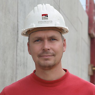 Tilo Leonhard, Polier bei Krause & Co. Hoch-, Tief- und Anlagenbau GmbH, Neukirchen
