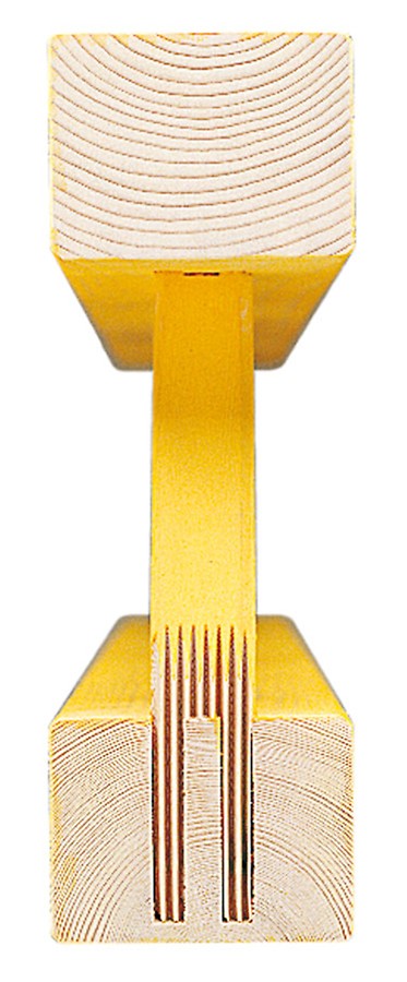 The girder nodes with mini-dovetail jointing guarantee the durability of the GT 24 lattice girder.