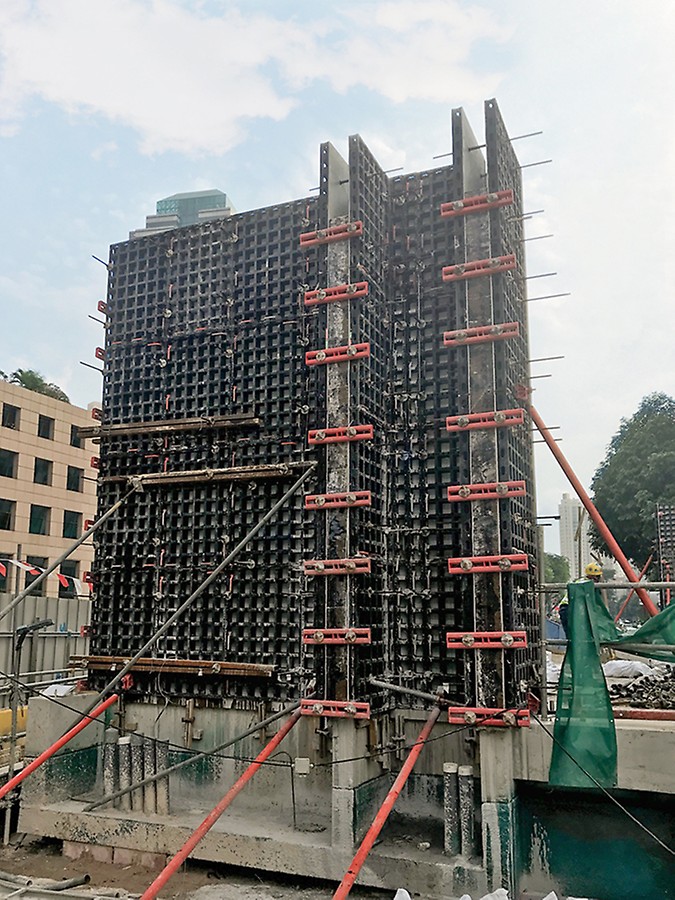Still in work-in-progress, DUO is seen used for the train station’s wall.