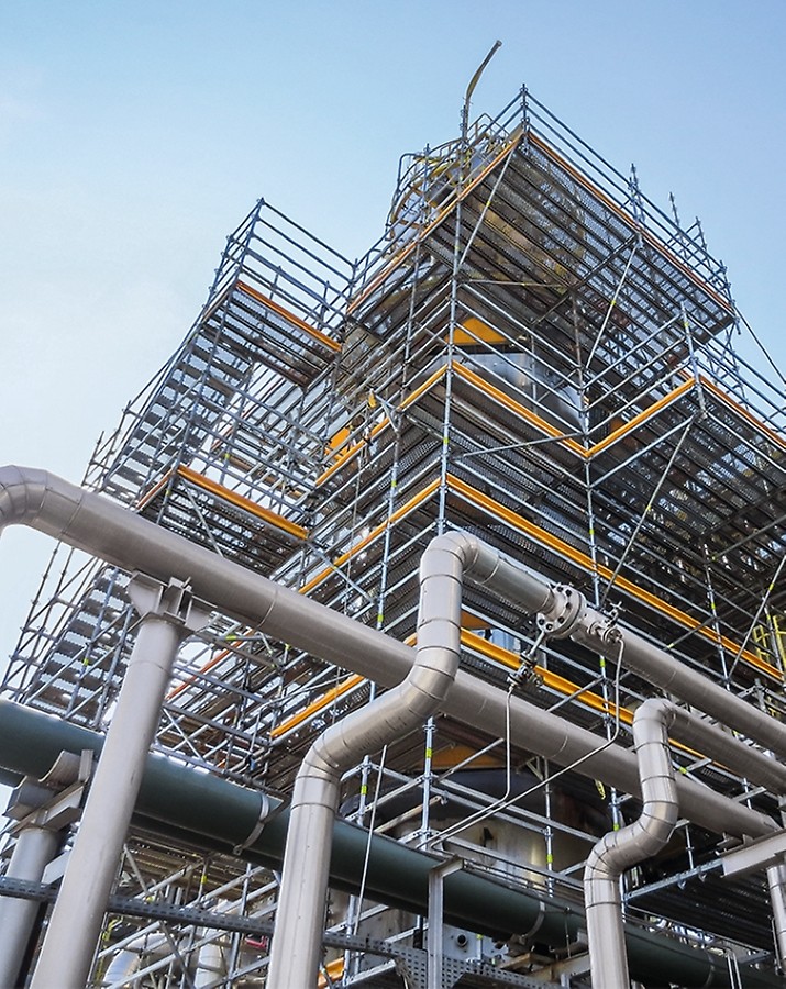 Chantier PERI UP Flex Escalier 100 / 125