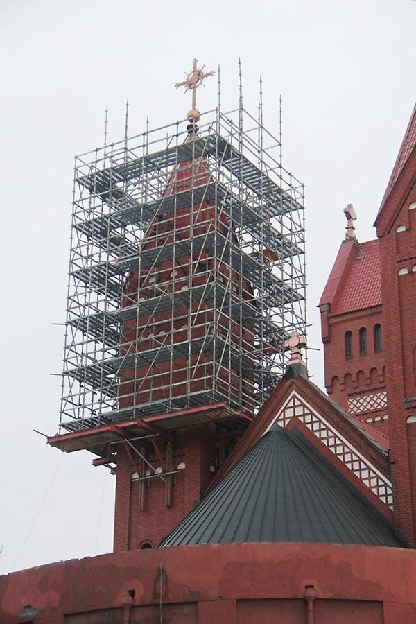 Реставрация костела святого Симеона и святой Елены, г. Минск 