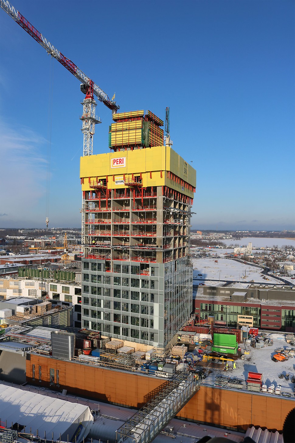 Tammikuun 2018 lopulla Majakka oli noin puolessa korkeudessaan.