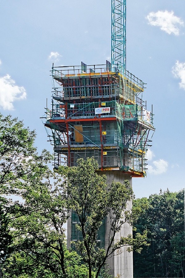 青木川橋 橋脚建設工事