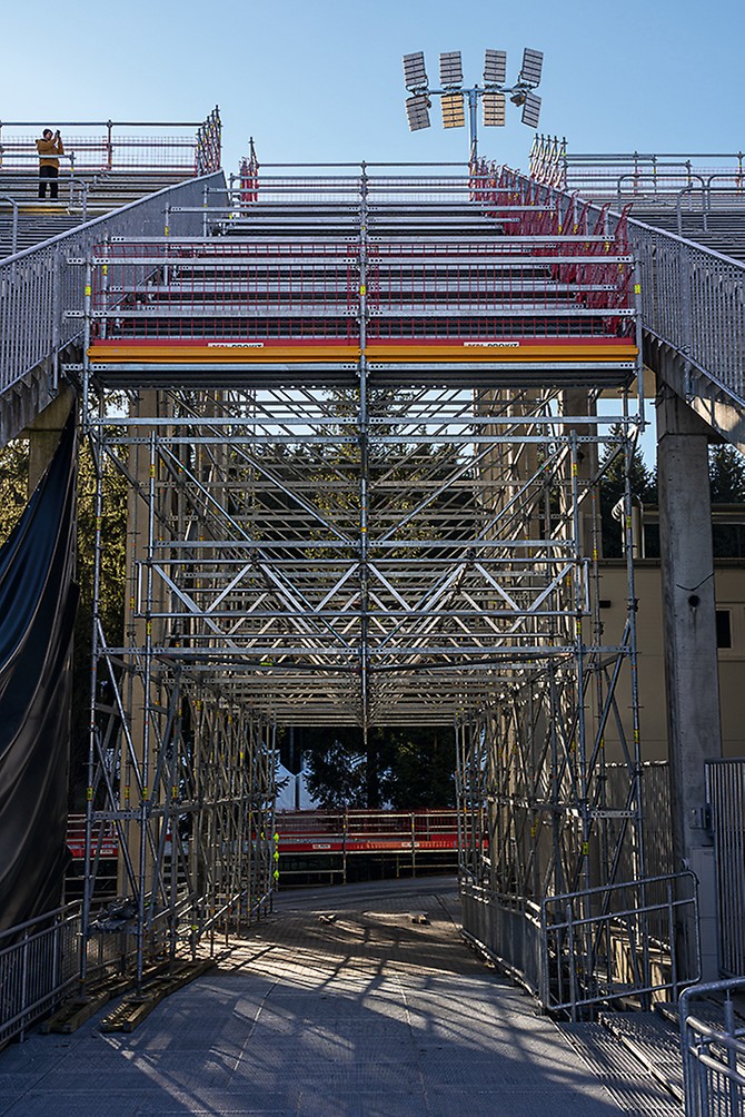 Mistrovství světa v biatlonu 2024: modulové lešení PERI UP pro sportovní akce