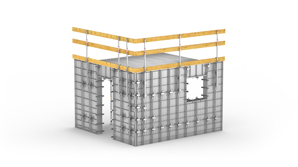 Quick and efficient forming of repeat building structures in social residential construction