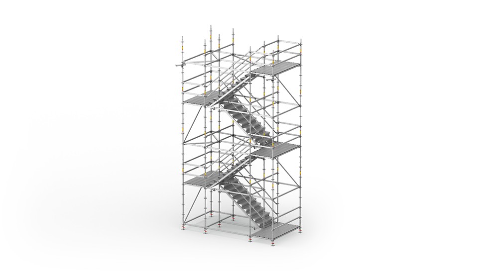 PERI UP Flex Stair Steel 100,125: For high requirements regarding load bearing capacity and accessibility.