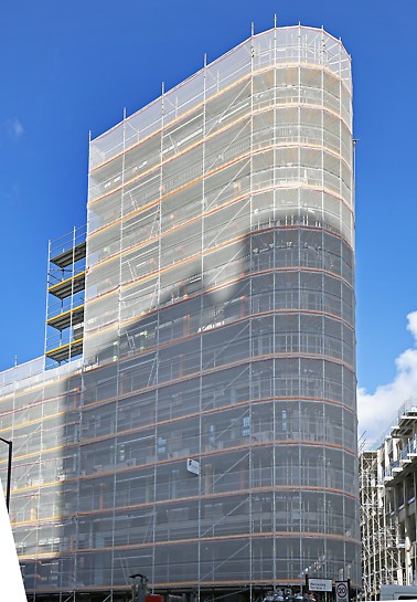 The Link - City Road PERI UP Easy Scaffolding was used to replace cladding on The Link residential building in London