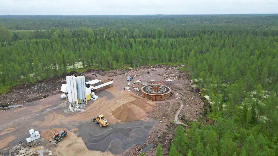 Tuulivoimaloiden perustukset, Oulainen Tuulivoimaloiden perustukset, Oulainen