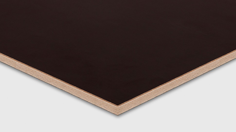 The large-size formwork panel for almost joint-free fairfaced concrete finishes.