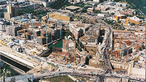 The Potsdamer Platz is a city of the future with office and residential buildings, schools, theatres, hotels and shopping centres in the heart of Berlin.
