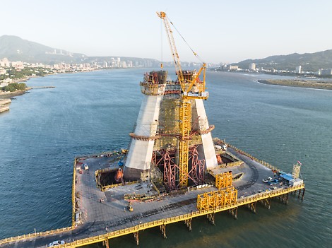 淡江大橋(Danjiang Bridge Project)現場写真 with PERI HQ (2023年11月28日撮影)