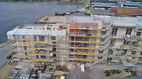 PERI har levert utstyr til byggeprosjektet i Sanden, Larvik