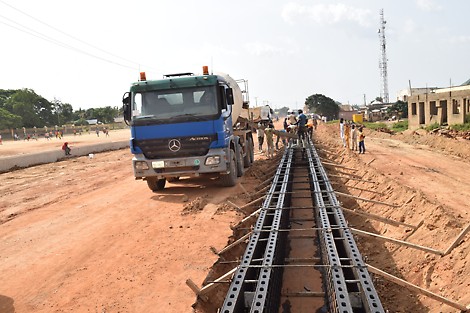 The use of DUO formwork for the construction of drains