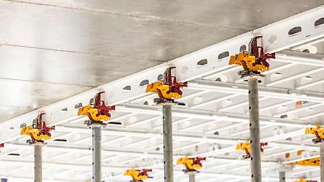 The uniform arrangement and size of the panels results in a consistent joint pattern.<br/>