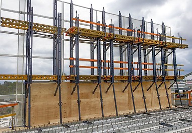 All safety screens were supported from underneath the pre-cast planks.