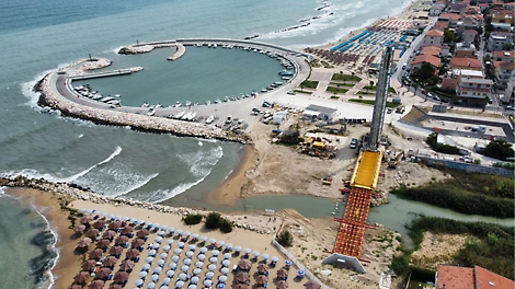 Veduta aerea Ponte strallato Francavilla al mare Veduta aerea Ponte strallato Francavilla al mare