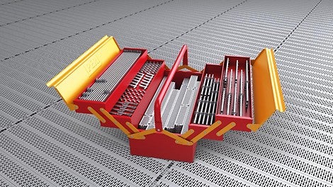 Weniger als 500 Systembauteile, die untereinander kompatibel sind<br/>