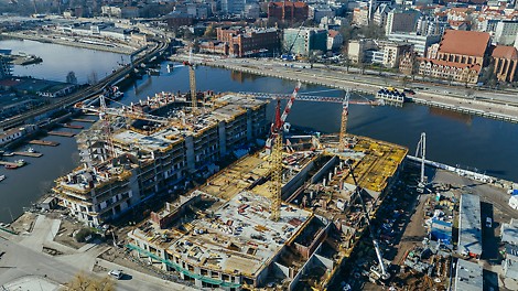 Budowa kompleksu mieszkalno-usługowego "Nad Odrą" w Szczecinie przy ul. Celnej 4.