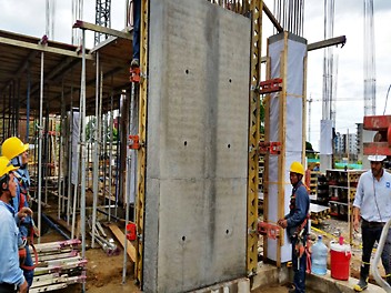 Acabado arquitectónico del concreto.