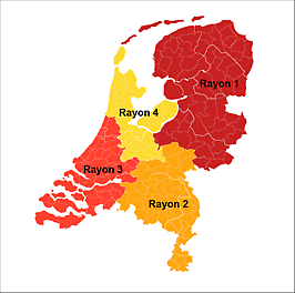 Onze rayonverdeling van Nederland in 2024. Dit betreft Area Sales. Voor High-rise en Infra kunt u het best contact opnemen met de daarin gespecialiseerde sales collega&#039;s.