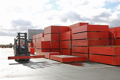 Our timber girders, which are made from slow-grown sustainable Nordic pine have been pressure-treated and coated to improve durability.