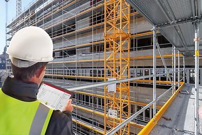 PER QuickSolve PER QuickSolve Fassadengerüstplaner im Einsatz auf der Baustelle
