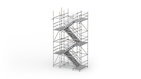 PERI UP Flex Stair Steel 100,125: For high requirements regarding load bearing capacity and accessibility.