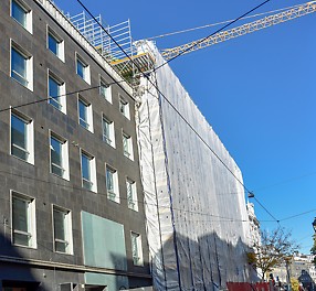 Karl Johans gate PERI UP oslo tv2 hm
oslo tv2 hm Karl Johans gate Dekkereis i PERI UP for påskjøt av dekker Fasadestillas multiprop stillas