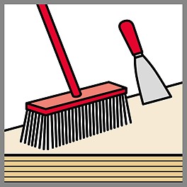 &lt;ul&gt;<br/>&lt;li&gt;Clean the formwork panels immediately after removing the formwork.&lt;/li&gt;<br/>&lt;li&gt;Only use suitable cleaning tools to avoid damage (no high-pressure water cleaning).&lt;/li&gt;<br/>&lt;li&gt;Repair scratches or holes with PERI repair plates.&lt;/li&gt;<br/>&lt;li&gt;Fillering is not recommended as the filler does not adhere permanently to the formwork panel.&lt;/li&gt;<br/>&lt;li&gt;After using the formwork, care must be taken to ensure that it is stored properly.&lt;/li&gt;<br/>&lt;/ul&gt;<br/>