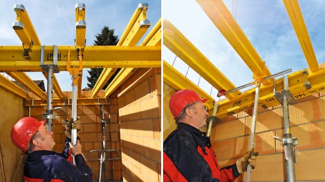 Das MULTIFLEX Setzwerkzeug dient zum sicheren Setzen und Spreizen des Flexclips. Die MULTIFLEX Abstandslehre hilft, Querträger sicher und schnell zu verlegen.