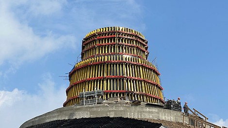 Стеновая опалубка VARIO может быть адаптирована к любой геометрии и требованиям сооружения