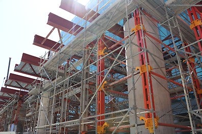 HDS Heavy Duty Shoring provides a simple easy use that suit to the required tower height through its Screw Jack and endplate adjustment