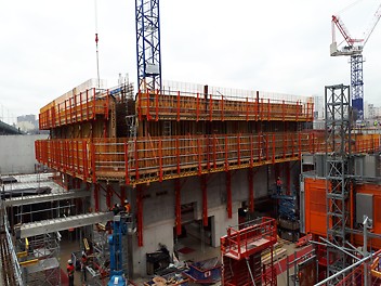 Chantier ACS Système auto-grimpant