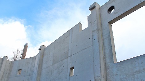 Suurimmat kertavalukorkeudet olivat tällä työmaalla noin 9 metriä. 