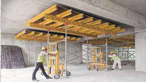 Easy moving of table units