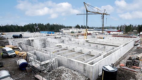 Sobackens miljöanläggning Sobackens nya reningsverk växer upp