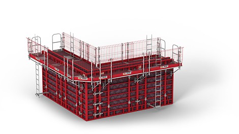 The MXK Bracket System provides high level of safety whilst requiring little installation effort. The lightweight system components are manually-assembled on the ground.