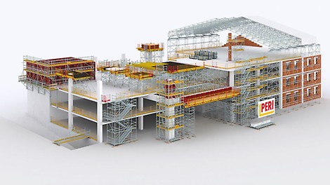 Wszechstronne zastosowanie zestawów modułowych PERI UP.