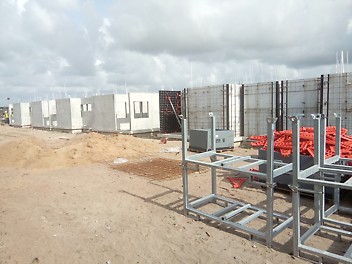Finished cast walls